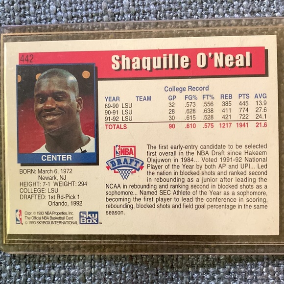 SHAQUILLE O’NEAL ROOKIE CARD - Picture 4 of 5
